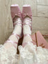 Elegant Chunky Heels Lolita Pumps for Women - Lace-Up Ballet Style Single Shoes for Spring and Autumn Parties, Fashionable French-Inspired Footwear with Square Toe and Super High Heel